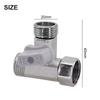 Tee Stop Valve Angle T Adapter For Bidet Handheld Sprayer Toilet Tank Tee Stop Valve For Bathroom Kitchen Applications Parts