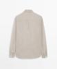Masimodutti Regular Fit Washed Striped 100% Linen Shirt