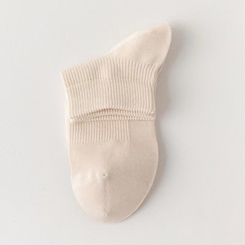 Damen Socken 95% Baumwolle Neu Hohe Qualität Frühling Sommer Baumwolle Atmungsaktives Netz Einfarbig Kurz Candy Antibakteriell Deodorant