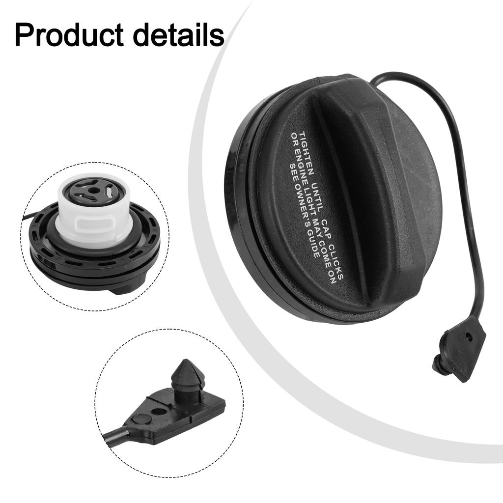 Fuel Cap For Jaguar XE Automotive Part Direct Replacement Cap Fits 2016-2022 Models OE Replacement Plastic Material Single Piece