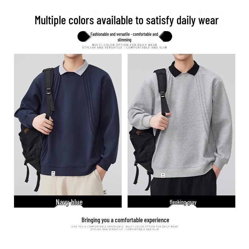 CHOCOOLATEit Men's Relaxed Fit Polo Sweatshirt