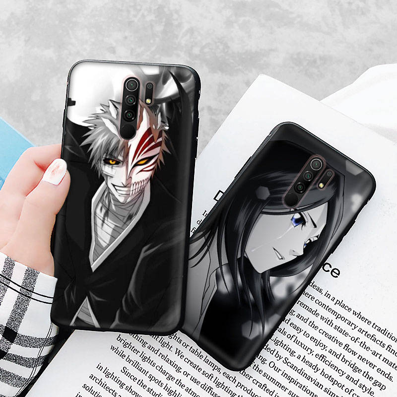 Schwarze Hülle für Xiaomi Redmi 13C Note 9 iPhone XR 7 8 14 15 11 12 13 X XS Pro Max Samsung A25 S23 S24 FE Ultra Plus Bleach