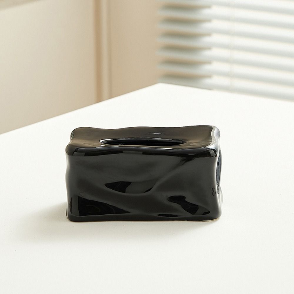 Ceramic Paper Drawer Box INS-Style Tissue Storage Box Nordic Paper Towel Holder Living Room