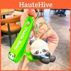 Holding Panda Side Bamboo Shoot Key Chain Cute Cartoon Girl Backpack Pendant