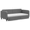 Vidaxl Sofa Rozsuwana Z Szufladami, Ciemnoszara, 90X200 Cm, Tkanina