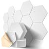 Acoustic Panels - Hexagonal - 12 Pack - High Density - Easy Installation
