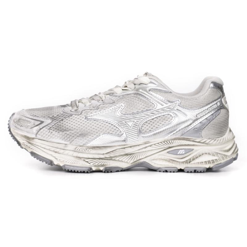 

Mizuno Кроссовки Racer S Белый металлик серебристый D1GH223518 44.5