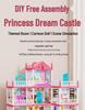 Children's Pretend Play Castle Dollhouse - Educational, Assembled, Birthday Gift for Girls