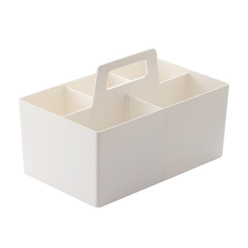 Plastic Divider Basket Multiple Compartments Desktop Arrangement Tabletop Cases Shelf Containers Cosmetic Sorting Cases