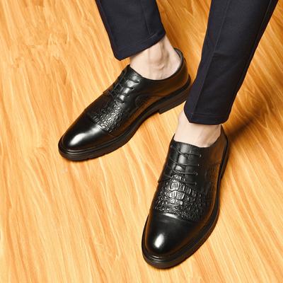 Hochwertige Herren Freizeitschuhe aus echtem Leder Marke Komfort Formell Business Slipper Herren Krokodilmuster Schwarz Herren Fahrschuh
