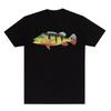 Y2k Summer Marine Fish Handpainted Salmon Sea Fish Fishing Beach Fishing Pure Cotton Printed Loose Shortsleeved Tshirt
