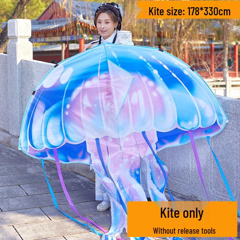 2026 New Cartoon Jellyfish Kite for Beginners – Easy to Fly Outdoors for Kids and Adults