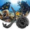 Flexible Roll Up Silicone Snorkel Swimming Swim Snorkel with Hanging Buckle Freediving Snorkel Diving Accessories