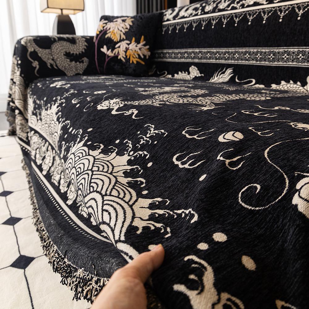 Žinylkový ručník na pohovku Dračí cestování Univerziáda Celoroční Všeobjímající Potah na pohovku Prachovka Jednodílný potah na pohovku Látkový polštář