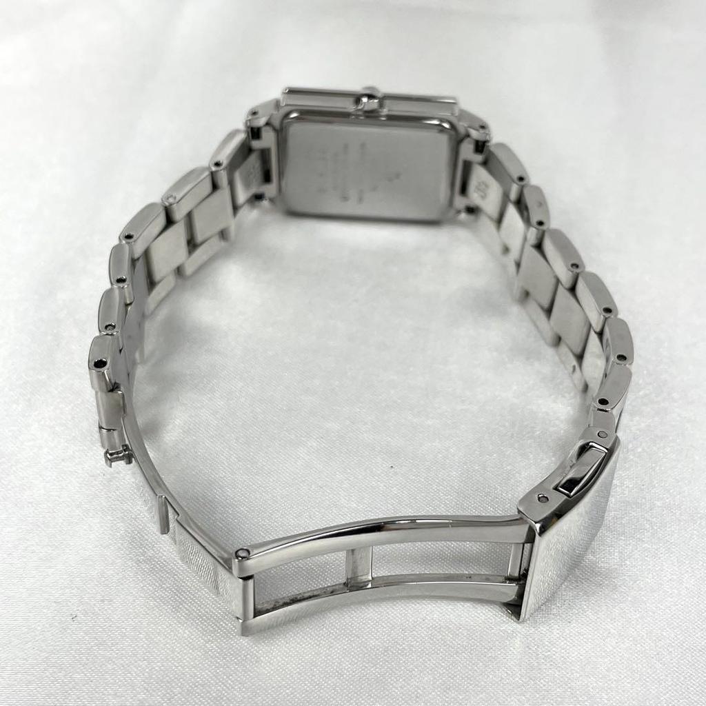 [USED] Working/Battery SEIKO Lucia 8P Diamond Watch Square Genuine Strap