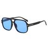 New fashion double beam square women's sunglasses UV-proof cycling sunglasses high-end trendy men's glasses