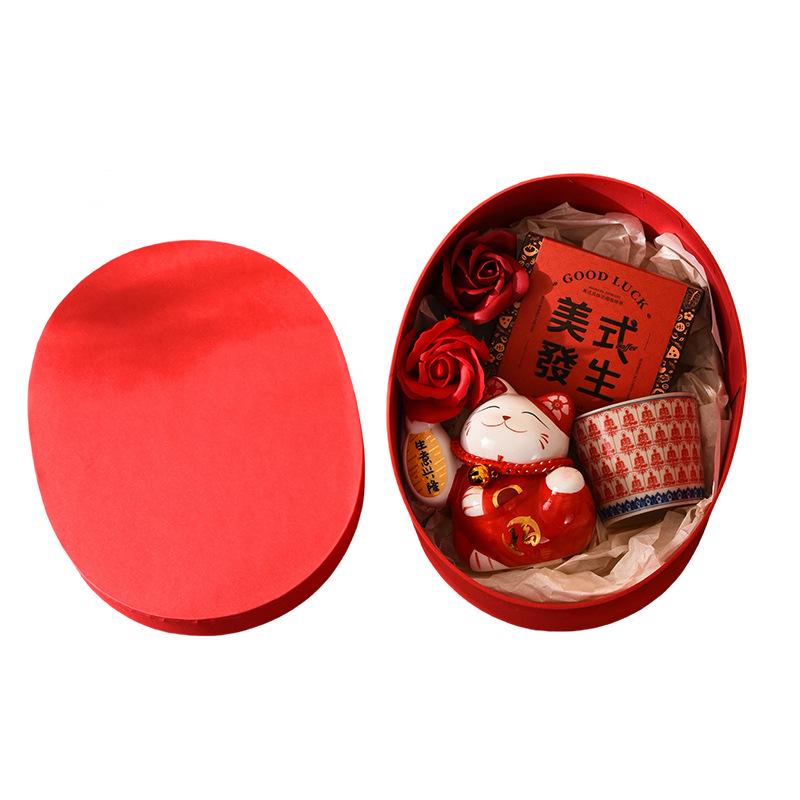 2026 Corporate Year of the Horse Meeting Souvenir Box with Logo - Business Gift for Employees on New Year's Day
