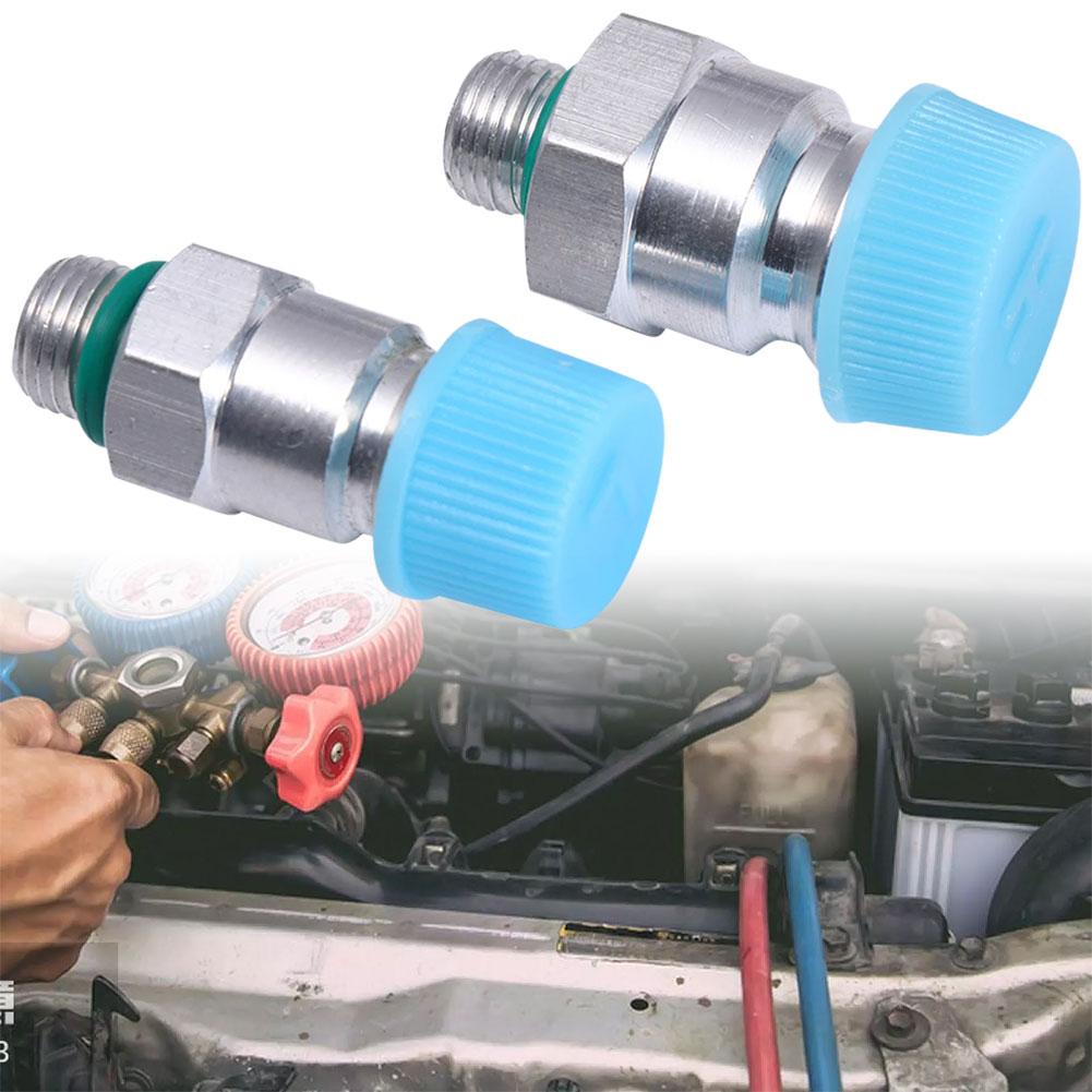 2Pcs Universal Air Hose Quick Coupler Air Hose Quick Coupler Hose Connectors Conditioners Conditioners R134A Air Hose Quick
