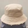 Cotton Bucket Hats Foldable Beach Panama Cap Simple Fisherman Hat  Ladies Hip Hop Hat