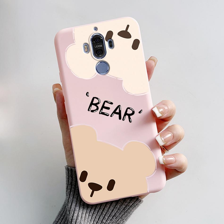 Für Huawei Mate 9 Mate9 MHA-L29 MHA-L09 MHA-AL00 Weiche Hülle Niedlicher Bär Cartoon Frosch Bemaltes TPU Handyhülle Schutzhülle Funda