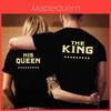 Luxurious Couple T-shirt The King And His Queen Matching Love Shirt For Every Occasion