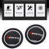 New 2Pcs High Quality Non-slip Elastic Durable Real Carbon Fiber Car Auto Water Cup Slot Non-Slip Mat Pad Sport Style