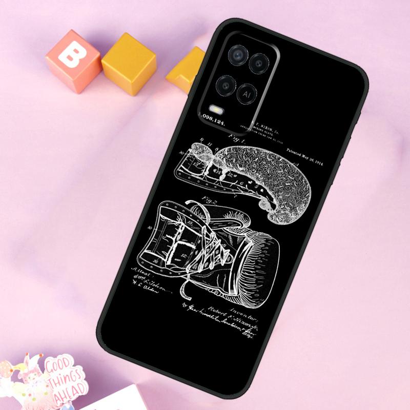 Boxing Gloves Case For Oppo A60 A80 A40 A15 A16 A17 A57 A94 A74 A54 A76 A96 A18 A38 A58 A78 A98 A5 A6 Pro