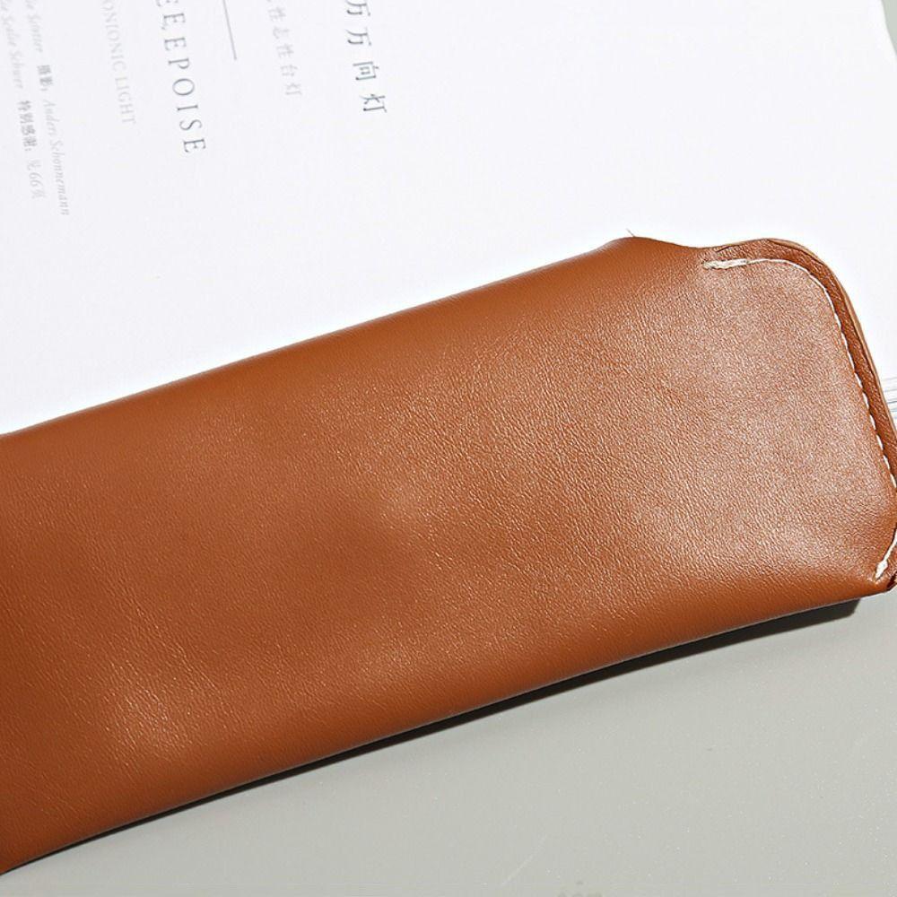 Hanging Neck Sunglass Organizer PU Leather Sunglasses Bag Soft Glasses Bag  Women