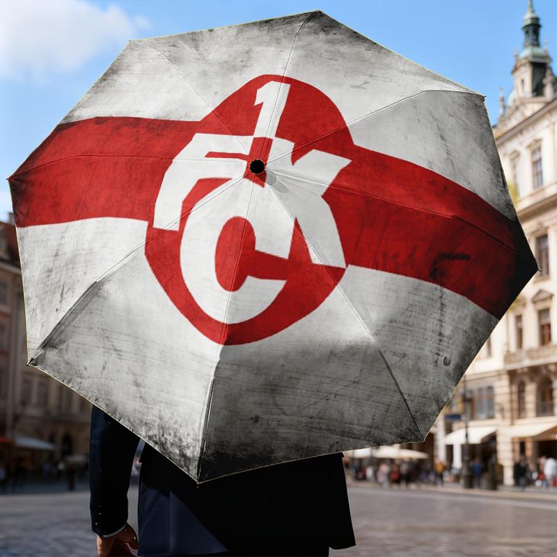 Kaisers-lautern Football Club Automatic Folding Umbrella - 8-Rib Travel Umbrella with Auto Open/Close & Portable Gifts for holidays or birthdays