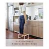 Yamazaki Jitsugyo 5158 Stepstool, White, Approx. W40XD28XH20cm, Tower Step Stand, For Children and Adults, Stool