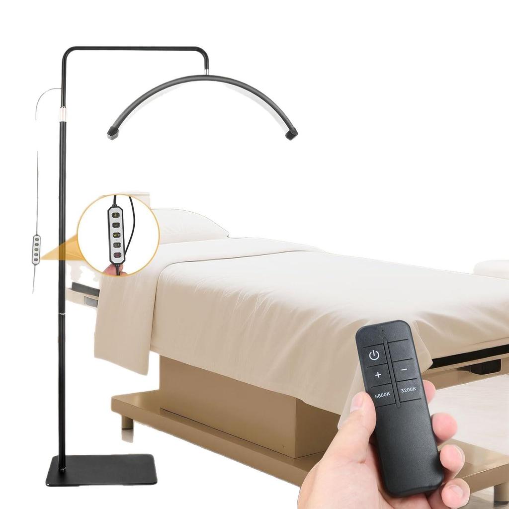 Dimmable U-Shaped Crescent Ring Light for Eyelash Extensions, Nail Art, Eyebrow Tattoo, and Eye Protection.