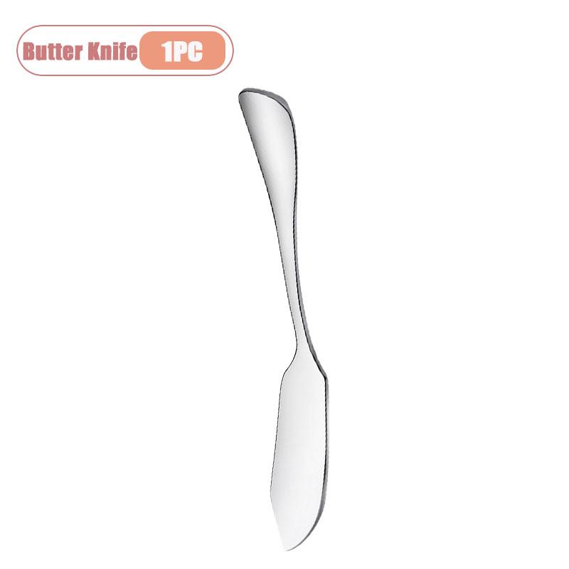 1-10PCS Stainless Steel Butter Knife Cheese and Jam Spreader for Dessert Tables and Charcuterie Boards A Kitchen Serving Utensil