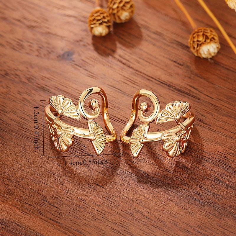 1 Pair, Stylish, Stylish, Simple, Petal Ear Clips