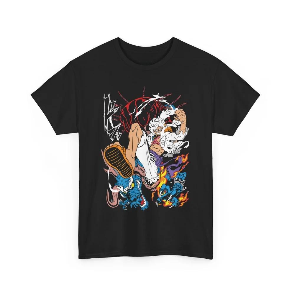 One Piece Monkey D Luffy TShirt for Men Women Harajuku 100 Cotton Lightweight Loose Streetwear Short Sleeve Graphic Tee