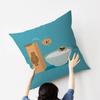 Funny Food Fancy Cushion Cover Car Throw Pillow Case For Sofa Car Christmas Gift 40x40cm 45x45cm