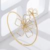 Bohemian Hollow Metal Flower Upper Arm Bracelet for Women Vintage Punk Gold Color Geometric Bangles Party Fashion Jewelry Gifts