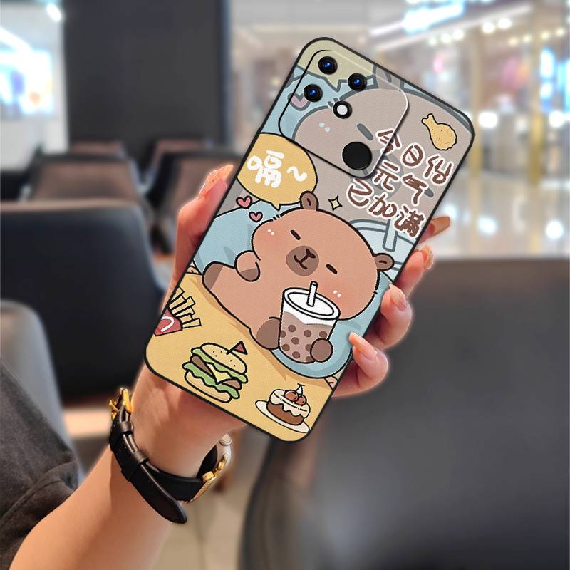 Anti-dust Back Cover Phone Case For OPPO Realme Narzo 50A Cartoon Anti-knock Fashion Design Waterproof Shockproof TPU