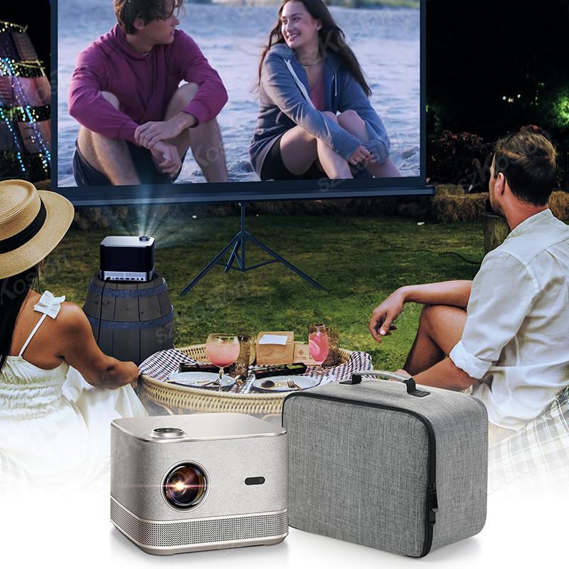 TD91 Carry Bag Thick Pearl Cotton Projector Storage Travel Bag As Smartldea HY350 Projector Bag Also for Cube Shaped Projector