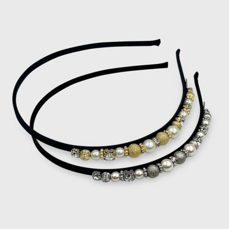 Jean Paul Clarisse Half Pearl Ball Crystal Hairband LFHB0463