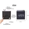 Digitální hodiny LED Dřevěný budík Stolní Zvukové ovládání Elektronické hodiny Stolní USB/AAA Napájené Dekorace Domácí Stolní Dekor