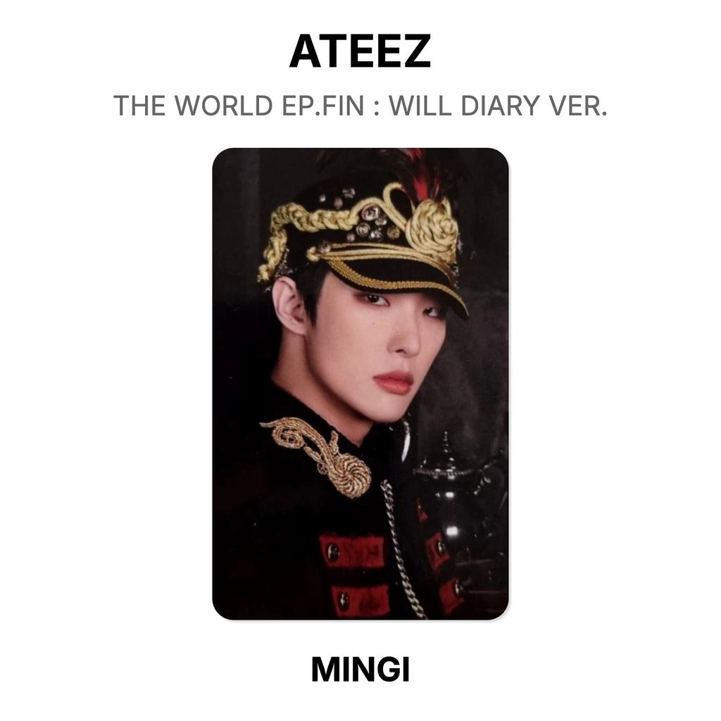 ATEEZ THE WORLD EP.FIN : WILL DIARY VER. Official Photocard