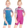Kids 2.5mm Short Sleeve Full Wetsuit Swimming Diving Surfing Warm Water Sports Girls