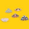 Women Brooch Moth Enamel Exquisite Special Cute Bag Pin for Gift