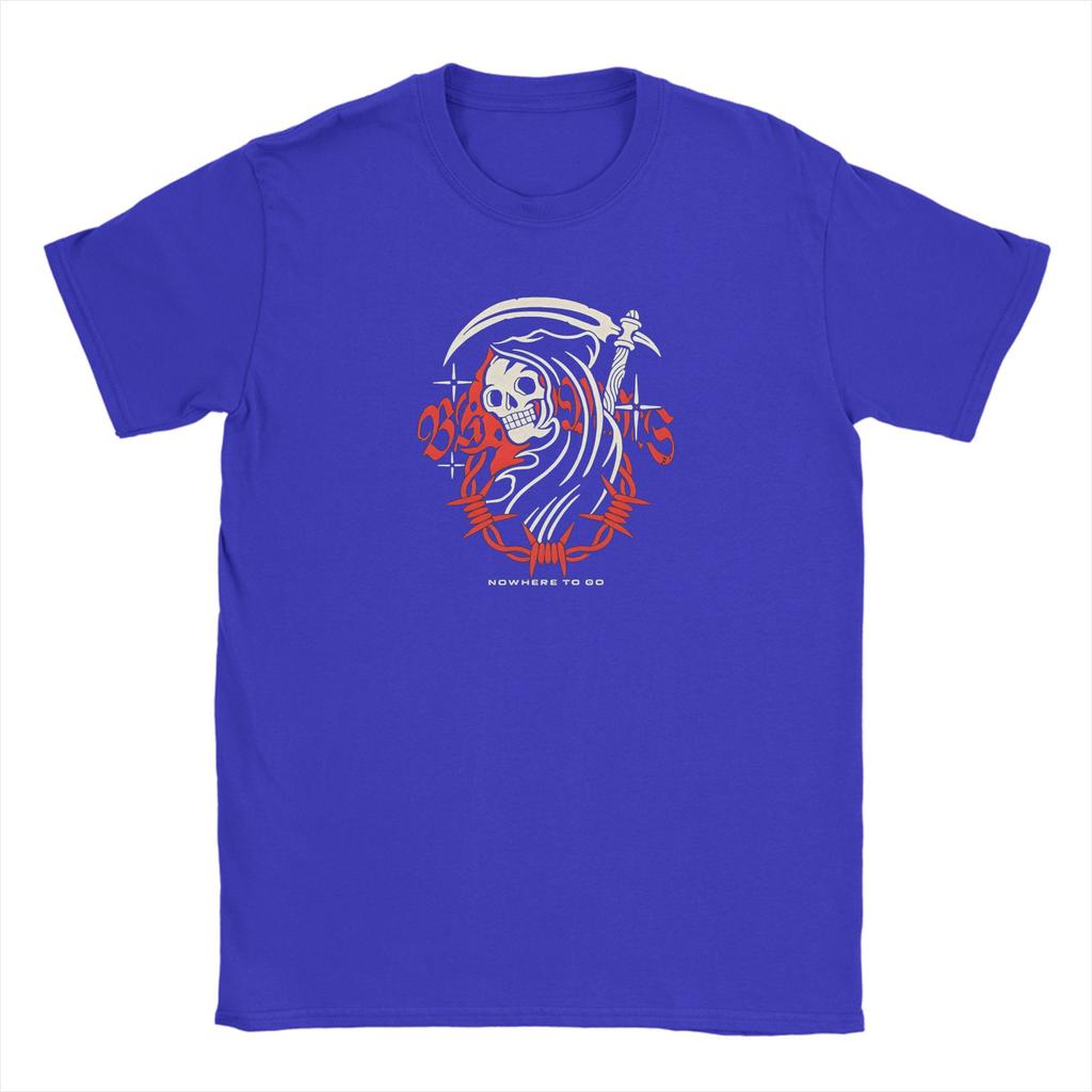 Vintage T-Shirt Beach B-Bad O-Omen Band Fashion T-Shirts 100% Cotton Tshirt for Man Y2K Casual Custom Short Sleeve Top Tees