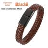 Men's Retro Genuine Leather Bracelet with Magnetic Buckle