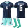 Teens Kids Adults Custome Name Football Kits 2026 FIFA World Cup Germany Away #6 Kimmich Training Jersey Set with Socks