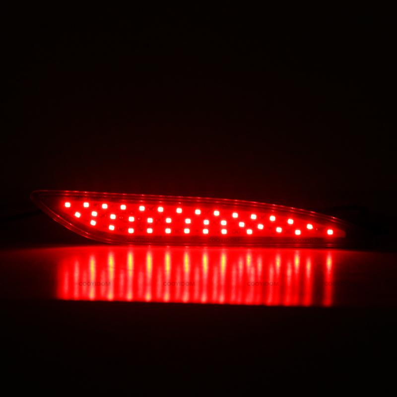 1 Pair For Hyundai Elantra 2012 2013 2014 Car Rear Bumper Tail Parking Brake Light Warming Signal Reflector Lamp With Bulb