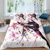Dancing Girl Duvet Cover Color Graffiti Bedding Set Bed Linen Home Textile Bedclothes Soft Bed Set Queen/King Size For Kids