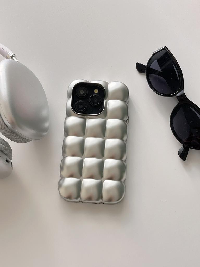 Eectroplated 3D Eggs Pattern Phone Case For iPhone 17 16 15 14 13 12 11 Pro Max Shockproof Soft Silicone Back Cover