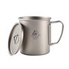 HIKING LIFE Titanium Cup Titanium Mug Mug Titanium Mug Titanium Tumbler with Lid 300ml 450ml Open Fire Open Fire OK with Memory Compact Storage